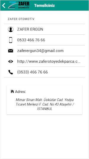 Zafer Otomotiv B2B Screenshot 3