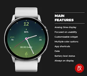 Essential Green Watch Face Screenshot 1