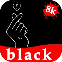 black wallpaper 8k 2024