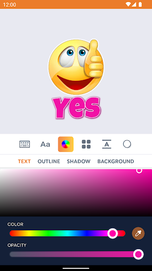 Text Smiley stickers WASticker Screenshot 1