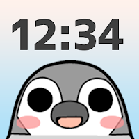 Digital Clock Widget Pesoguin - Penguin