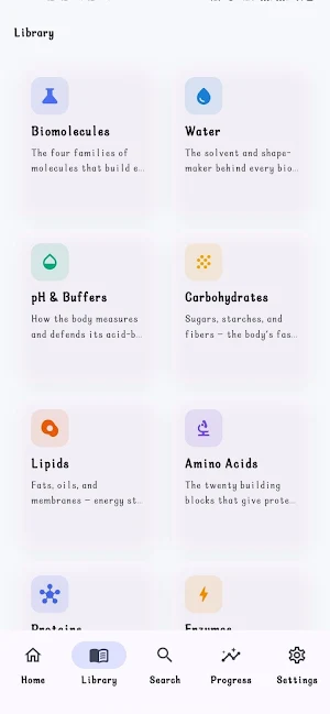 BioLume: Biochemistry Learn Screenshot 1