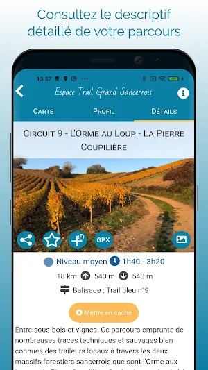Grand Sancerrois Espace Trail Screenshot 2