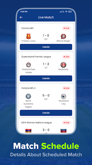 Live Football TV HD Streaming Screenshot 1