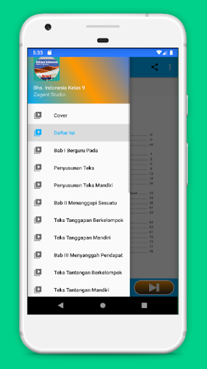 Buku Siswa Bahasa Indonesia Kelas 9 revisi 2014 Screenshot 1