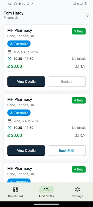 Capital Locums Screenshot 2