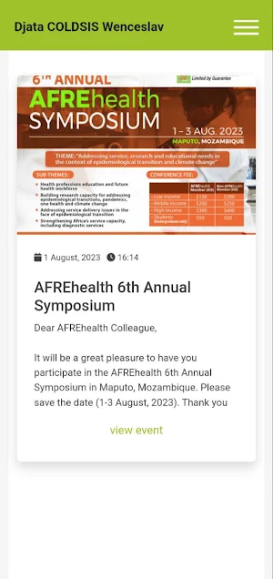 AFREhealth Screenshot 1