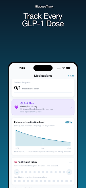 GlucoseTrack: GLP-1 & Glucose Screenshot 3