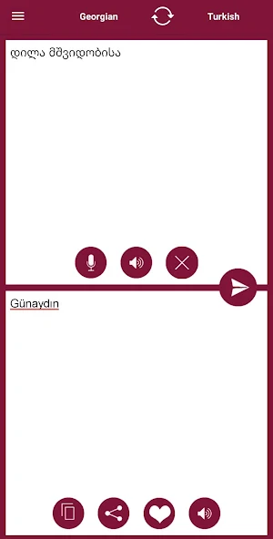 Turkish - Georgian Translator Screenshot 1
