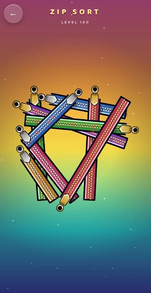Zip Sort: Untangle Puzzle Screenshot 0