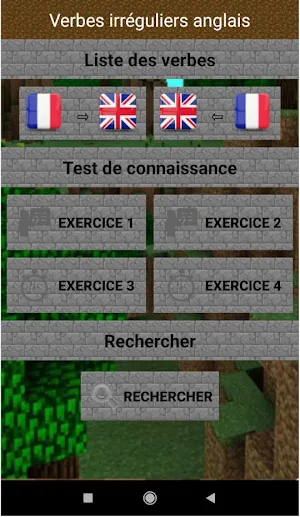 verbes irréguliers anglais Screenshot 2