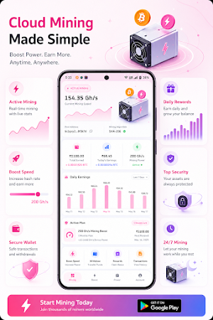 BTCHash AI Miner Sim Screenshot 1
