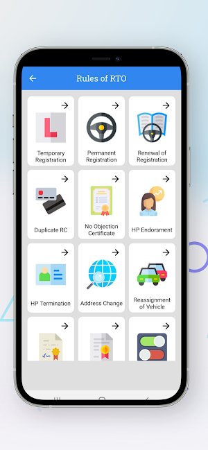 RTO Vehicle Information App Screenshot 3