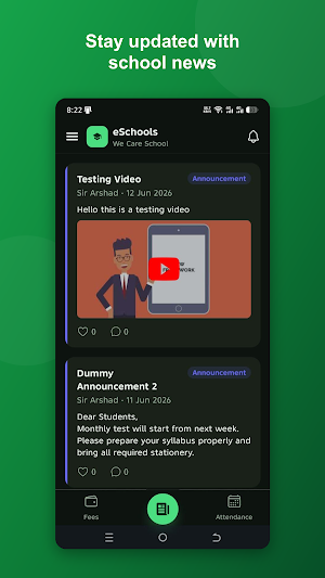 eSchools Student by AQS Soft Screenshot 1