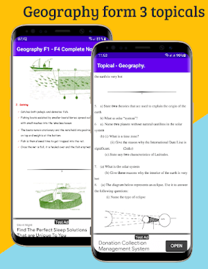Geography: form 1-4 topicals. Screenshot 2