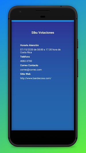 Votaciones SIBU Screenshot 2
