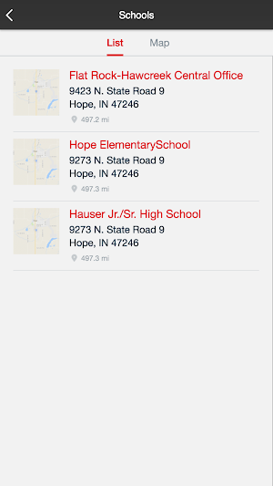 Flat Rock-Hawcreek School Corp Screenshot 1