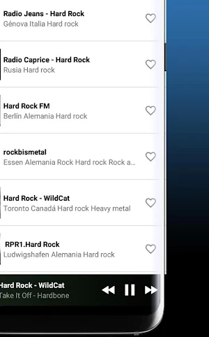 Hard Rock Music - Hard Rock Radio Stations Screenshot 1