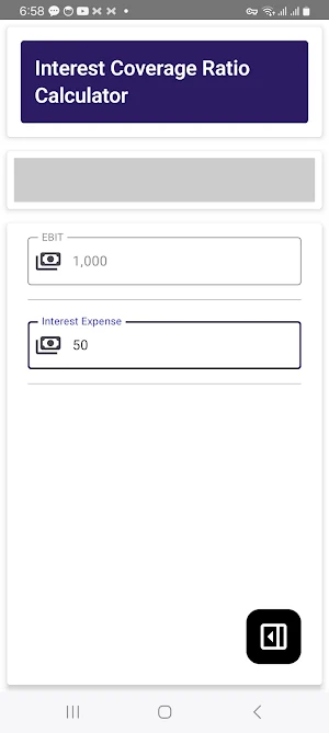 ICR Calculator Screenshot 2