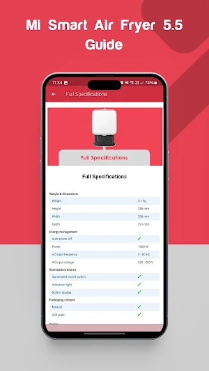 Mi Smart Air Fryer 5.5 Guide Screenshot 3