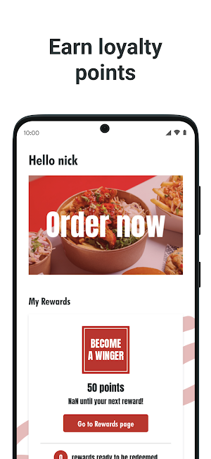 Wingers Rewards Screenshot 0