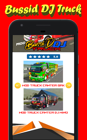 Mod bussid truk canter dj mino Screenshot 2
