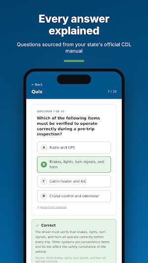 TransTech CDL Prep Screenshot 1