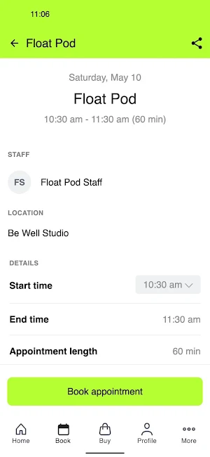 Be Well Studio Craig Rd Screenshot 2