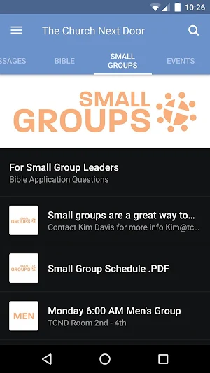The Church Next Door App Screenshot 2