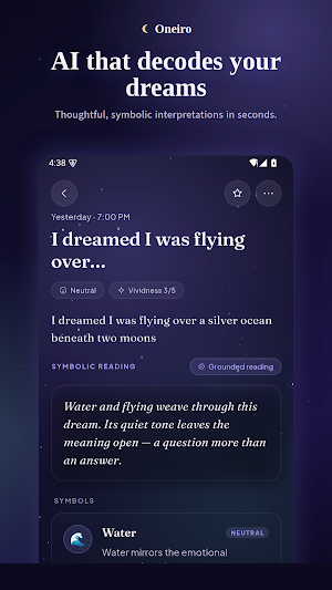 Oneiro: Dream Journal & AI Screenshot 1