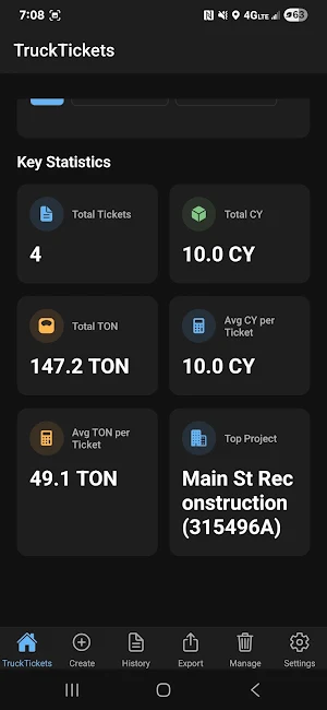 TruckTickets Screenshot 1