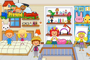 My Pretend Home & Family - Kids Play Town Games! Screenshot 1
