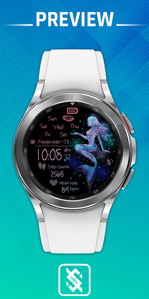 BFF5- Neon Art Mermaid Night Screenshot 0