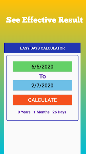 Easy Days Calculator Screenshot 2