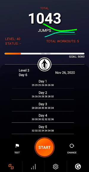 1000 jumping rope workout program BeStronger Screenshot 0