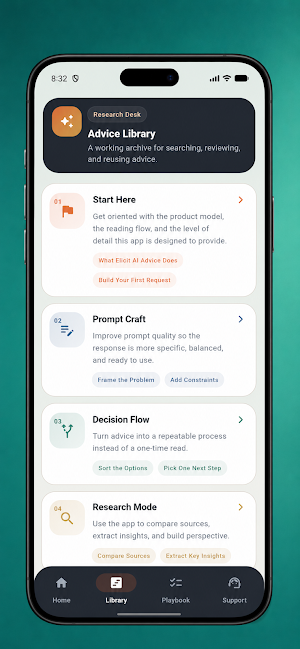 Elicit AI App Advice Screenshot 2