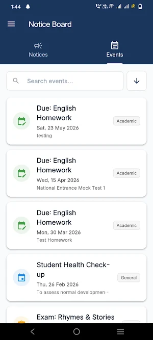 Tijare Coaching Parent App Screenshot 1
