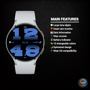 Mega Digit - watch face Screenshot 1