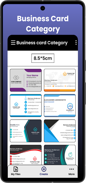 Business digital Visiting card Screenshot 0