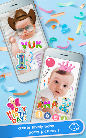 Baby Birthday Stickers Screenshot 1