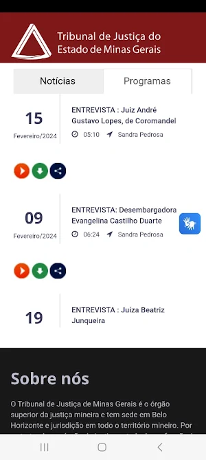 Rádio TJ Minas Screenshot 2
