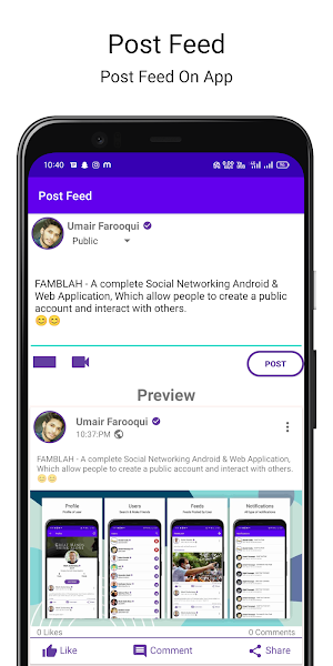 FAMBLAH - A Social Networking Platform Screenshot 3