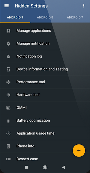 Quick Settings app Screenshot 1