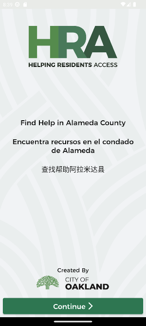 Oakland HRA Resource App Screenshot 0