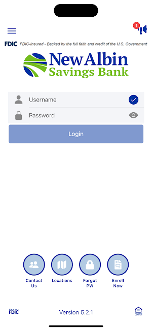 New Albin Savings Bank Mobile Screenshot 0