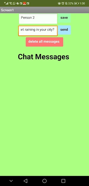 Aleen's Chat App Screenshot 2
