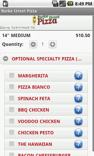 Burke Street Pizza Screenshot 2