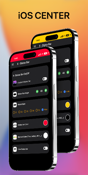 iCenter iOS 16: X - Status Bar Screenshot 0