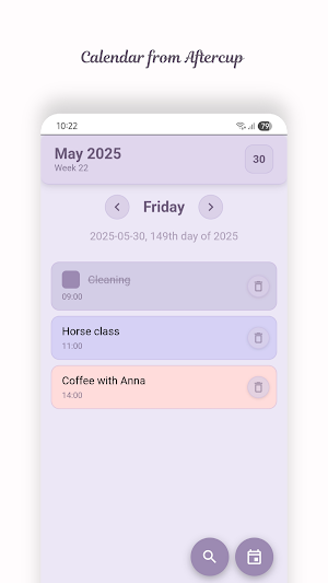 Aftercup Calendar Screenshot 0