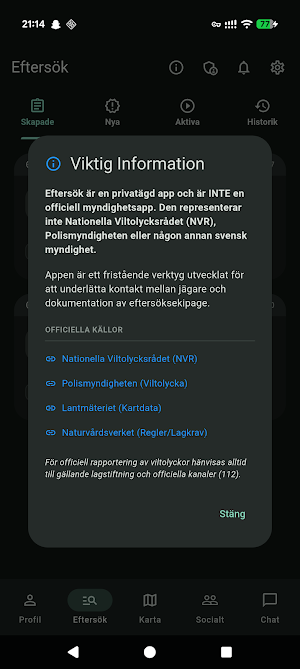 Eftersök Screenshot 0